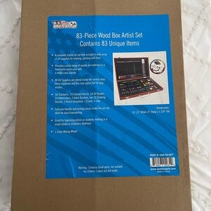 83-Piece Wood Box Artist Set